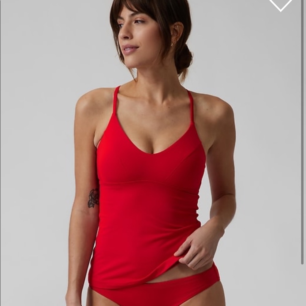 ❤️ Athleta Triangle Tankini A-C // Matador Red